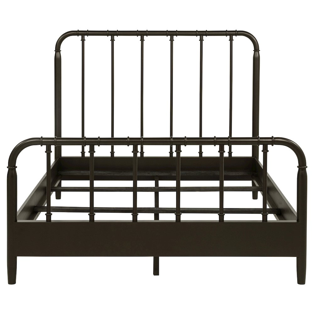 Rocco All Wood Water Pipe Open Frame Eastern King Bed Dark Bronze