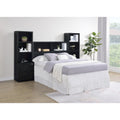 Westpark 3piece Full Bedroom Set Bookcase Headboard Black