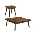 Westerly 2piece Square Coffee and End Table Set Walnut
