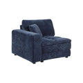 Atlantic Corduroy Upholstered LAF Arm Chair Blue