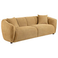 Aleisha Chenille Upholstered Sofa Mustard Yellow