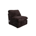 Collins Modular Power Armless Recliner Chocolate Brown