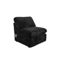 Collins Modular Power Armless Recliner Black