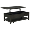 Payne 48inch Mobile Lift Top Coffee Table Distressed Java