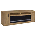 Eddy 79inch 2door TV Stand Fireplace Media Console Mango