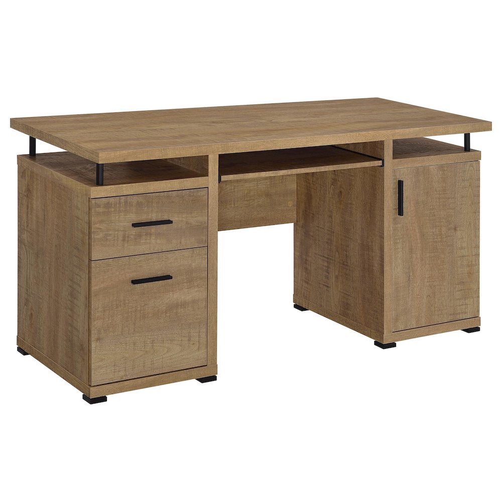 Tracy 55inch 2drawer Office Computer Desk Mango
