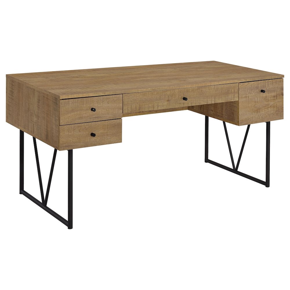 Analiese 63inch 4drawer Writing Desk Mango
