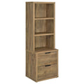 Westpark 3shelf Bookcase USB and Lockable Drawer Mango
