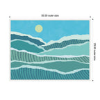 Sylvie Abstract Waves Framed Canvas by Rachel Lee