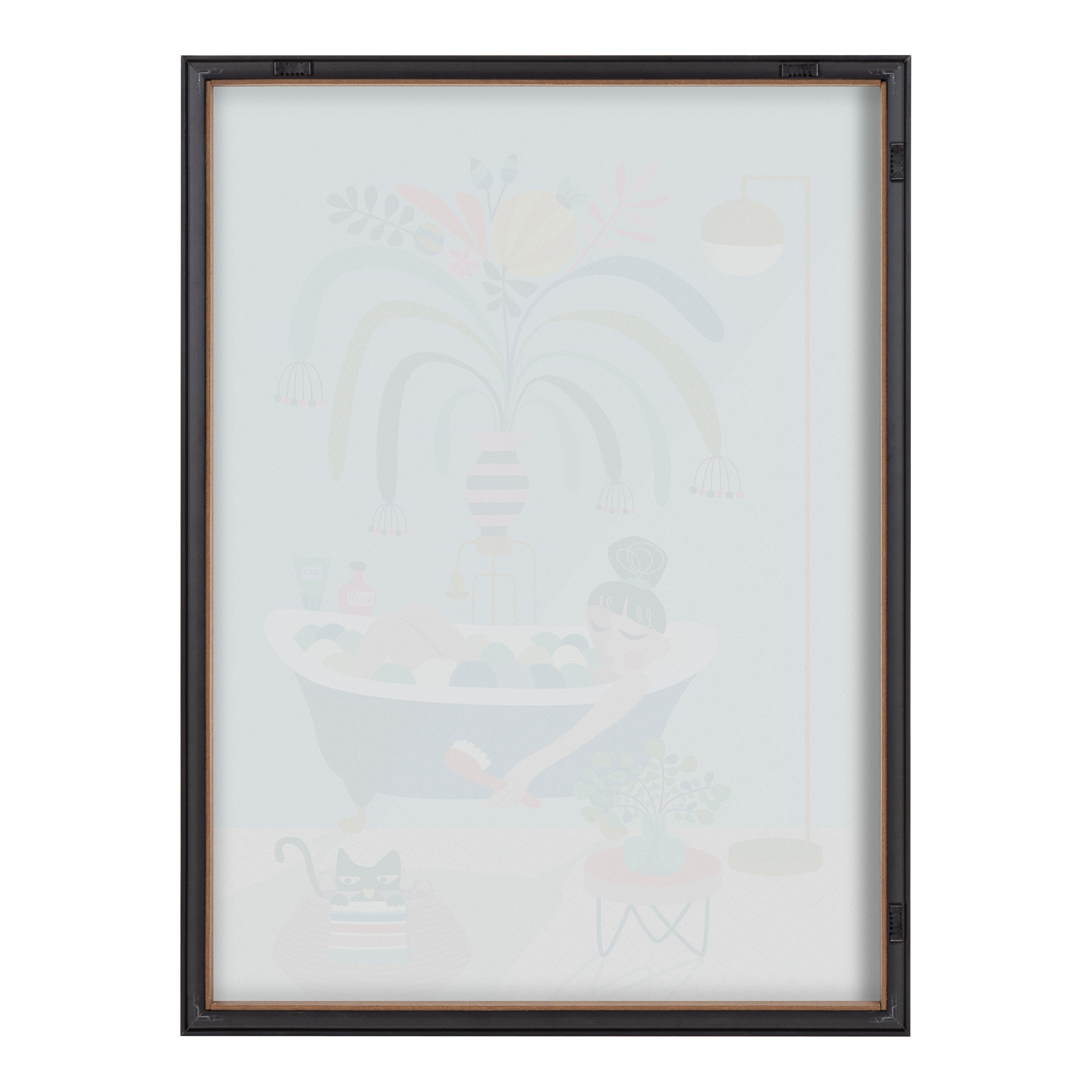 Blake Time to Relax Framed Printed Glass by Rachel Lee of My Dream Wall
