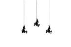 HomeRoots 293220 5.5 x 3.5 x 3.5 in. Climbing Man Black - Pack of 3