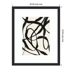 Framed Art Black Twist 4 by Alicia Bock