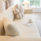 Modern Slipcovers Geometric Textured Stretchable Sofa Cover for Couch with Chaise