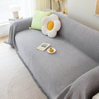 Chenille Large Throw Couch Cover Blanket with Water-Resistant for Futon, Loveseat, and L-Shaped Sofa