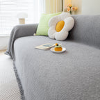 Chenille Large Throw Couch Cover Blanket with Water-Resistant for Futon, Loveseat, and L-Shaped Sofa