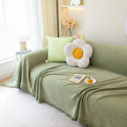 Chenille Large Throw Couch Cover Blanket with Water-Resistant for Futon, Loveseat, and L-Shaped Sofa