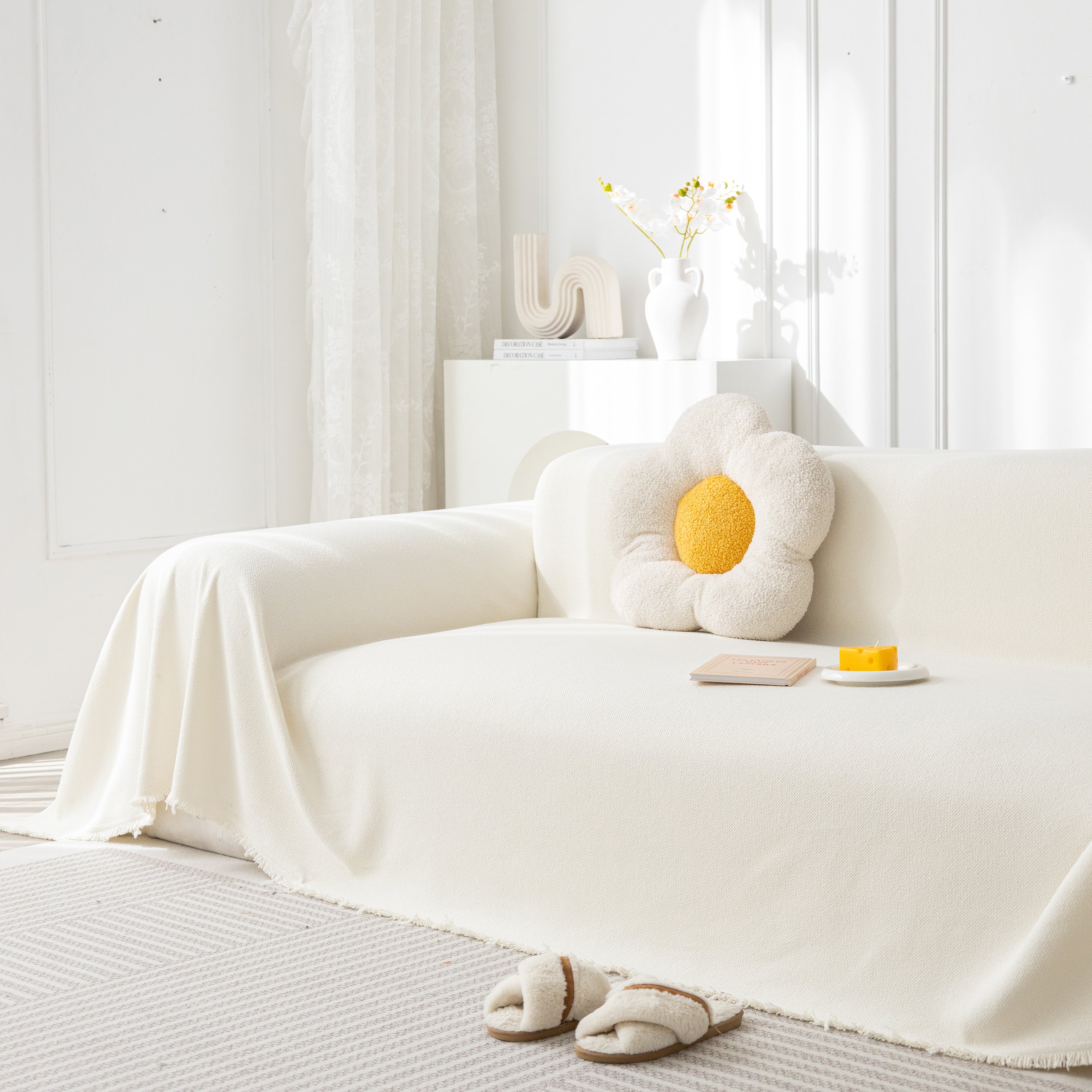 High-Tech Fabric Splash-Resistant Pet Furniture Covers for Sectionals, Dustproof Blanket for Couch