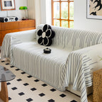 Boho Striped Jacquard Throw Sofa Slipcover Chenille Sofa Throws for Couches for Pets Kids Home Decor