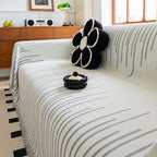 Boho Striped Jacquard Throw Sofa Slipcover Chenille Sofa Throws for Couches for Pets Kids Home Decor