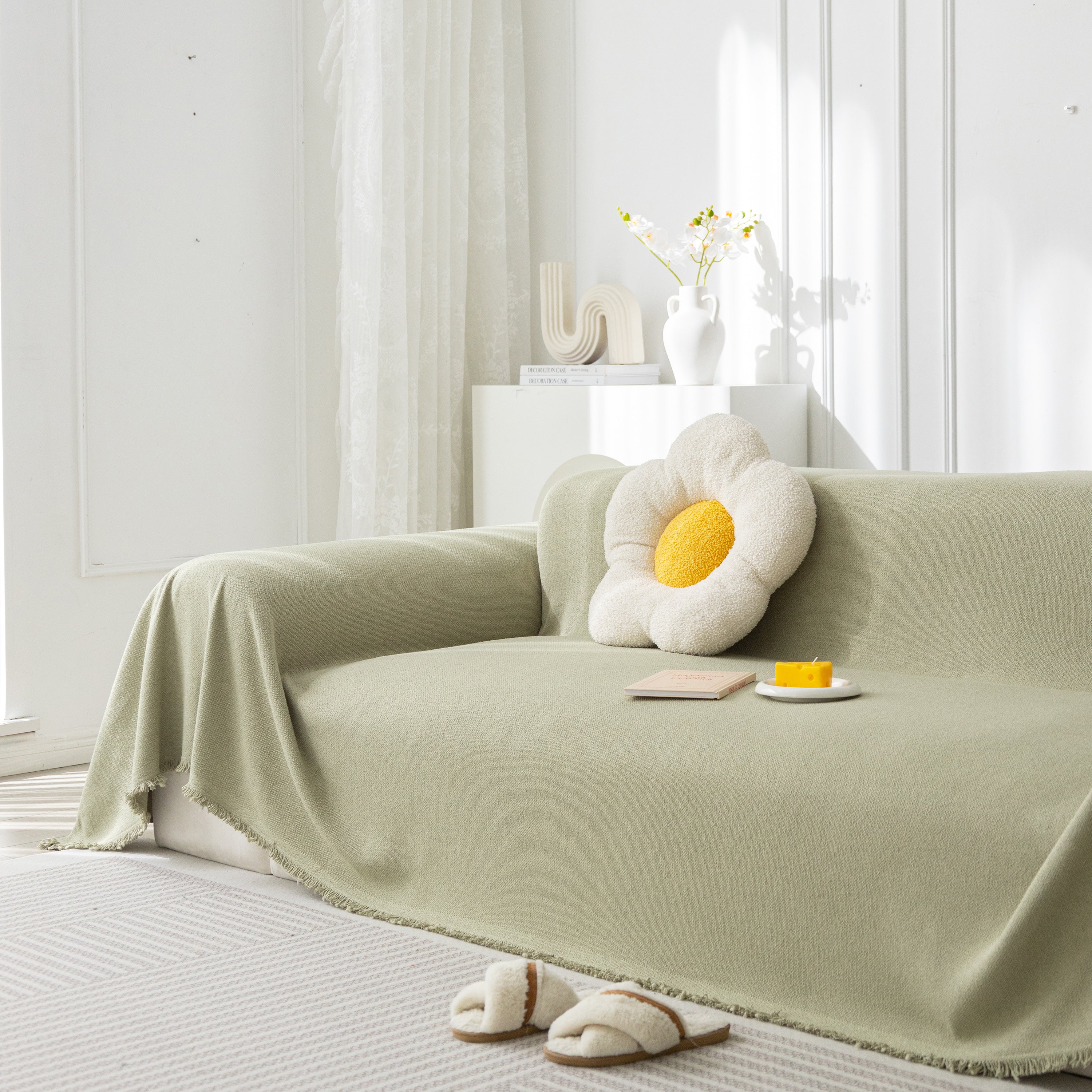 High-Tech Fabric Splash-Resistant Pet Furniture Covers for Sectionals, Dustproof Blanket for Couch