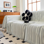 Boho Striped Jacquard Throw Sofa Slipcover Chenille Sofa Throws for Couches for Pets Kids Home Decor