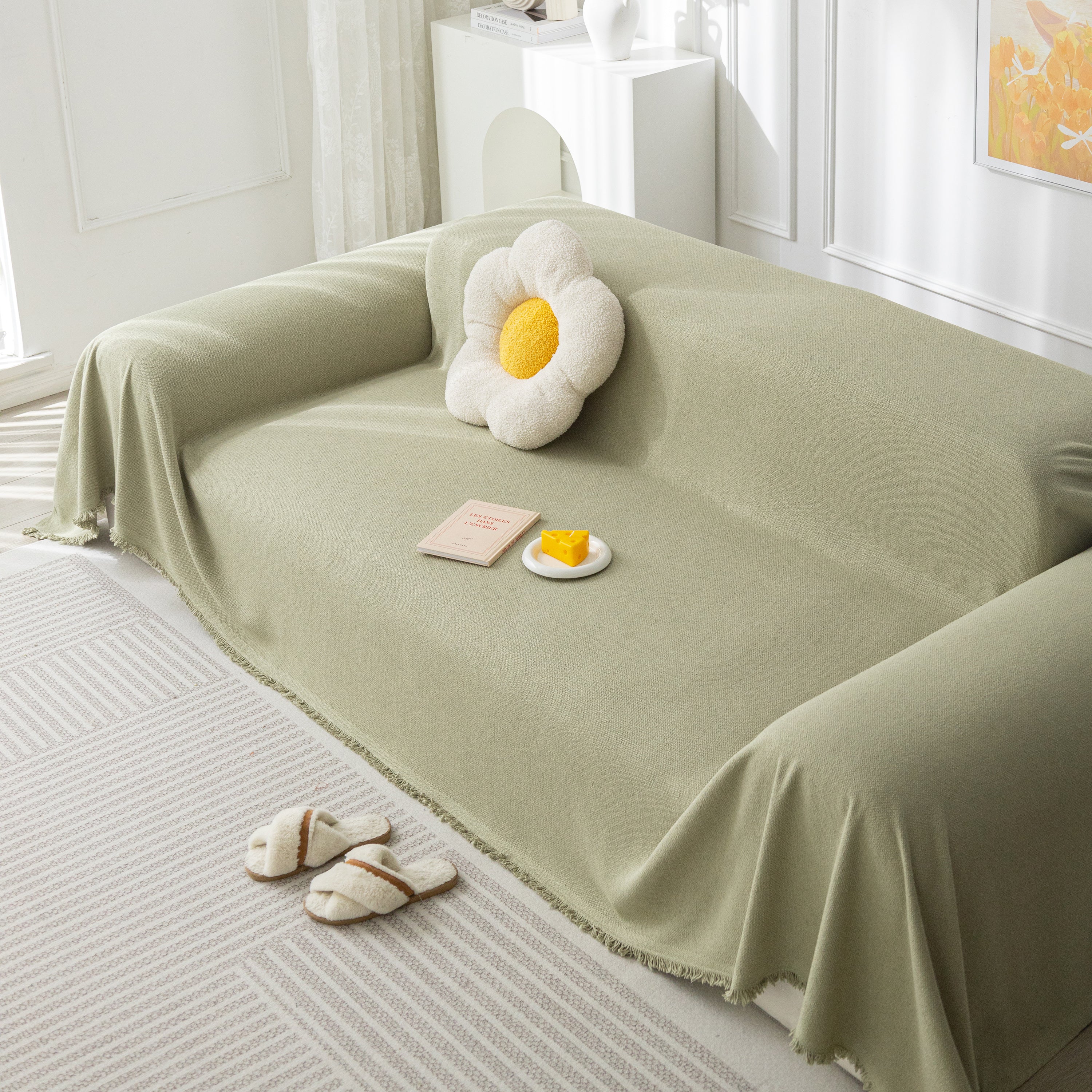 High-Tech Fabric Splash-Resistant Pet Furniture Covers for Sectionals, Dustproof Blanket for Couch