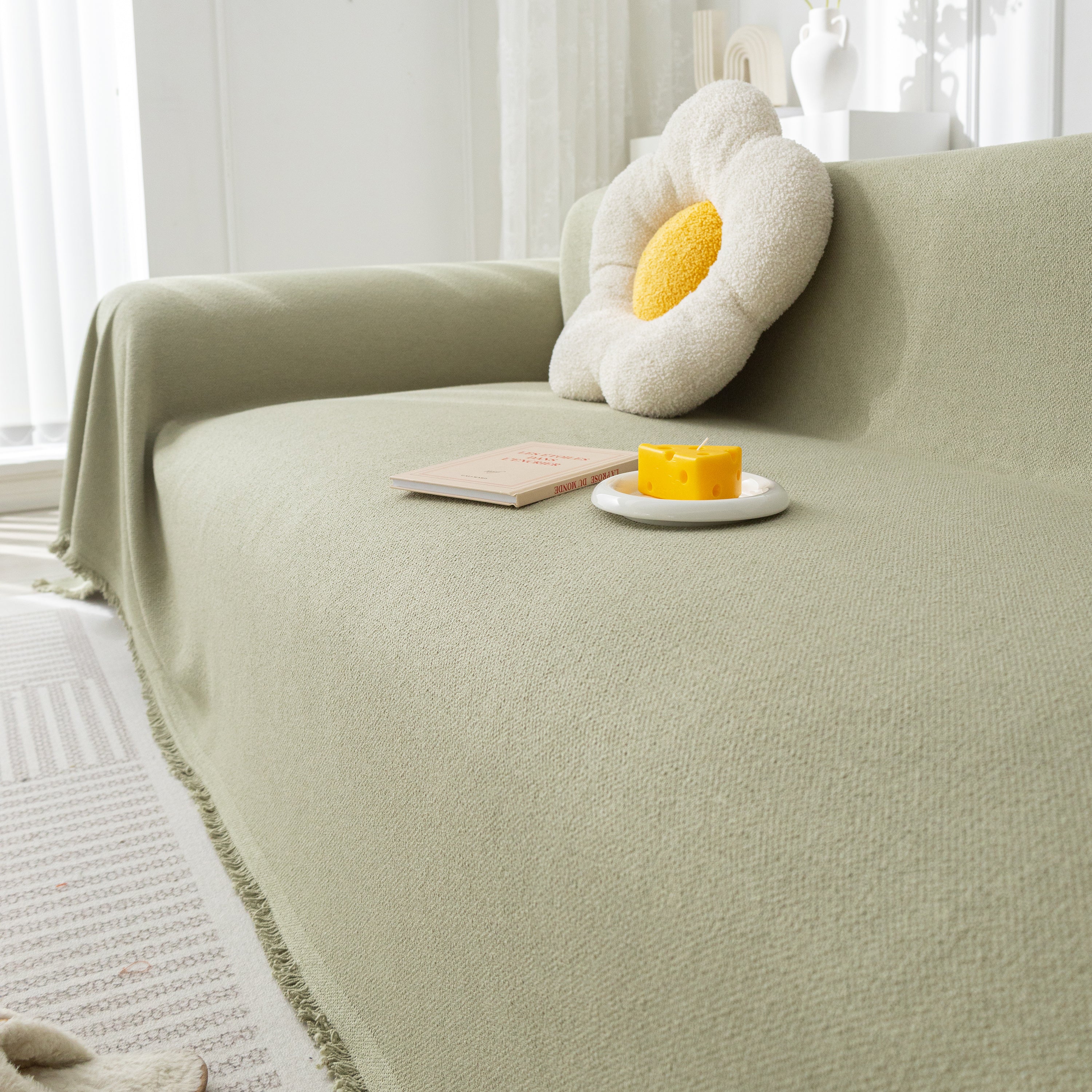 High-Tech Fabric Splash-Resistant Pet Furniture Covers for Sectionals, Dustproof Blanket for Couch