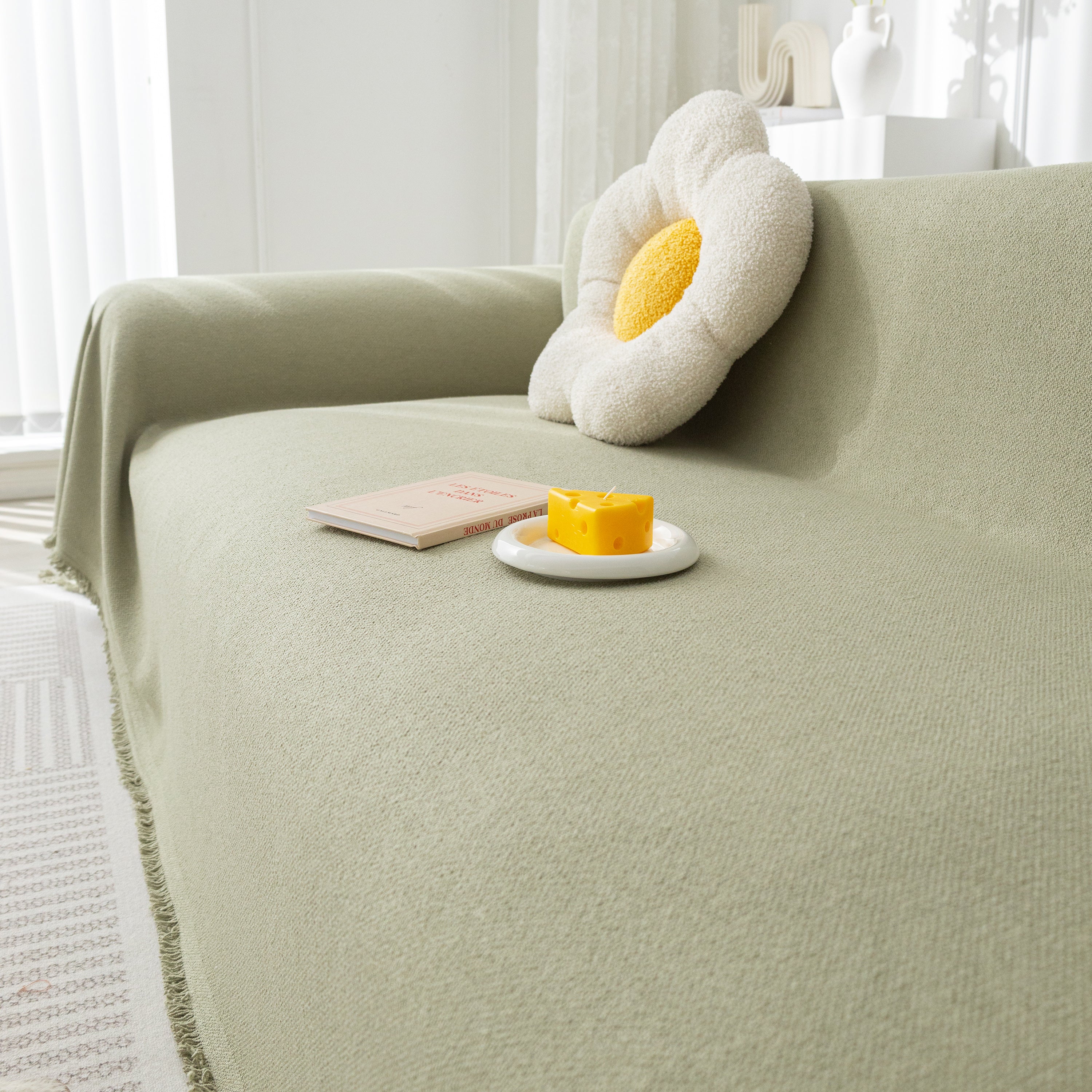 High-Tech Fabric Splash-Resistant Pet Furniture Covers for Sectionals, Dustproof Blanket for Couch