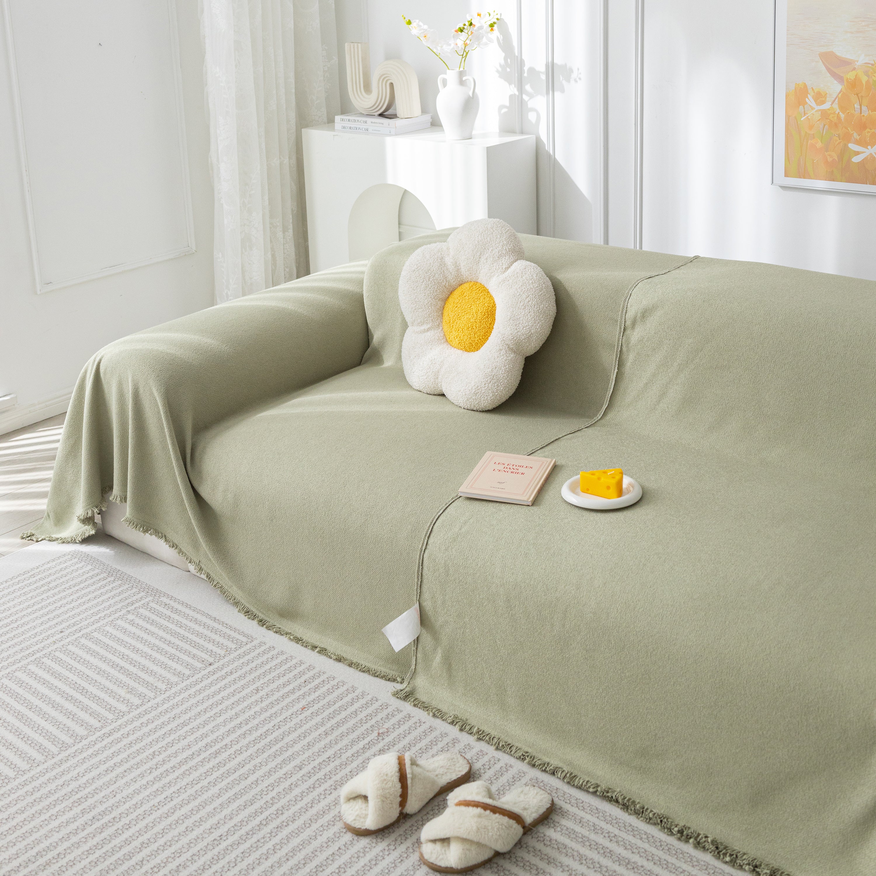 High-Tech Fabric Splash-Resistant Pet Furniture Covers for Sectionals, Dustproof Blanket for Couch