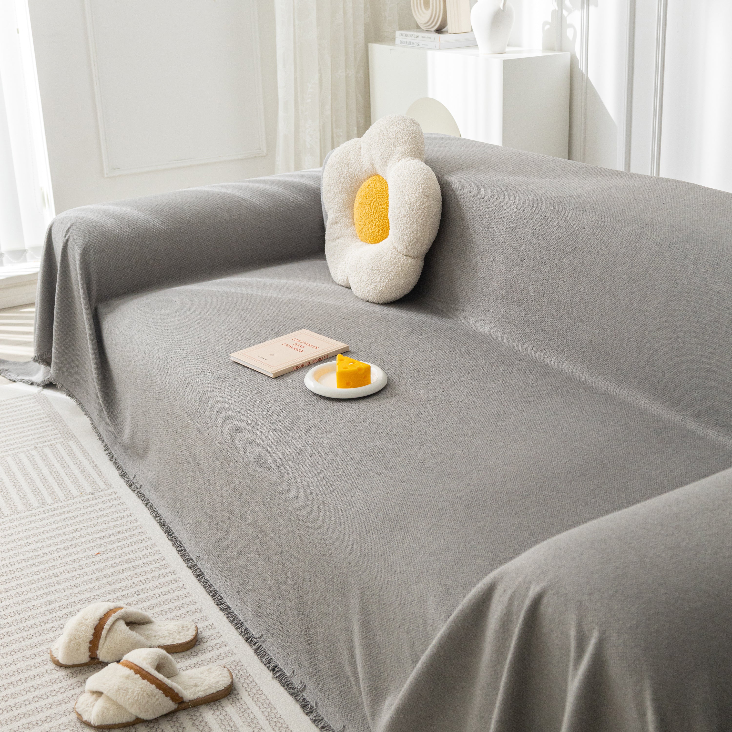 High-Tech Fabric Splash-Resistant Pet Furniture Covers for Sectionals, Dustproof Blanket for Couch