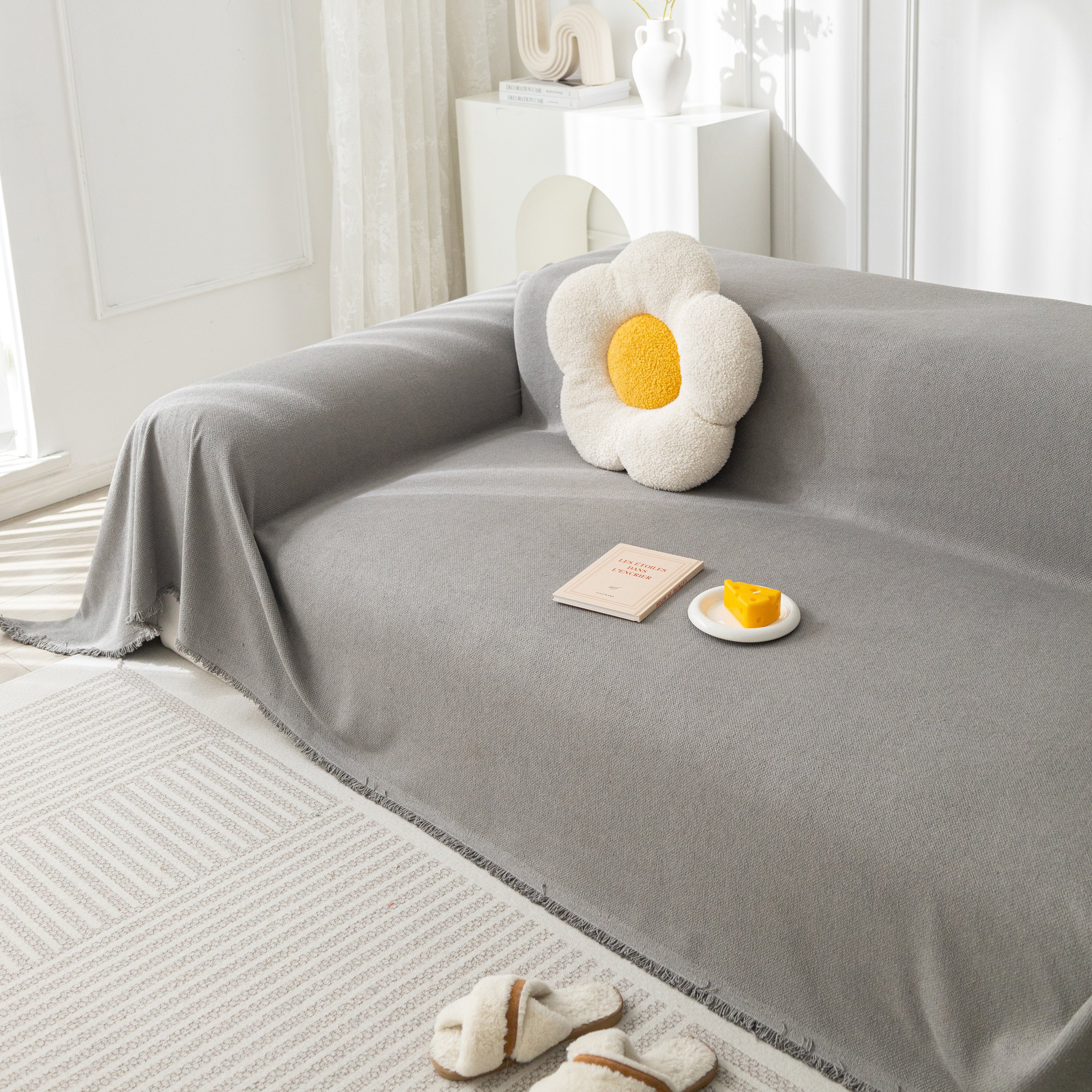 High-Tech Fabric Splash-Resistant Pet Furniture Covers for Sectionals, Dustproof Blanket for Couch