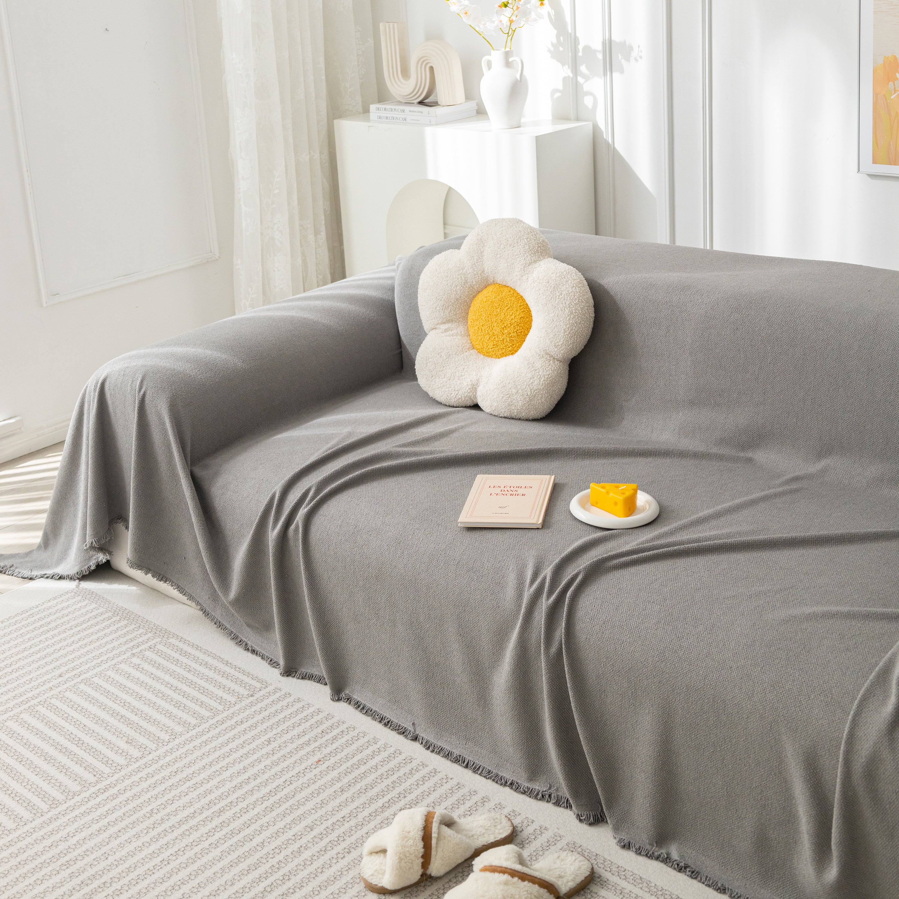 High-Tech Fabric Splash-Resistant Pet Furniture Covers for Sectionals, Dustproof Blanket for Couch