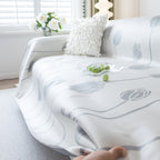 Cozy Cooling Tulip Sofa Throw Covers, Decorative & Breathable Couch Cover, Elegant Couch Protector