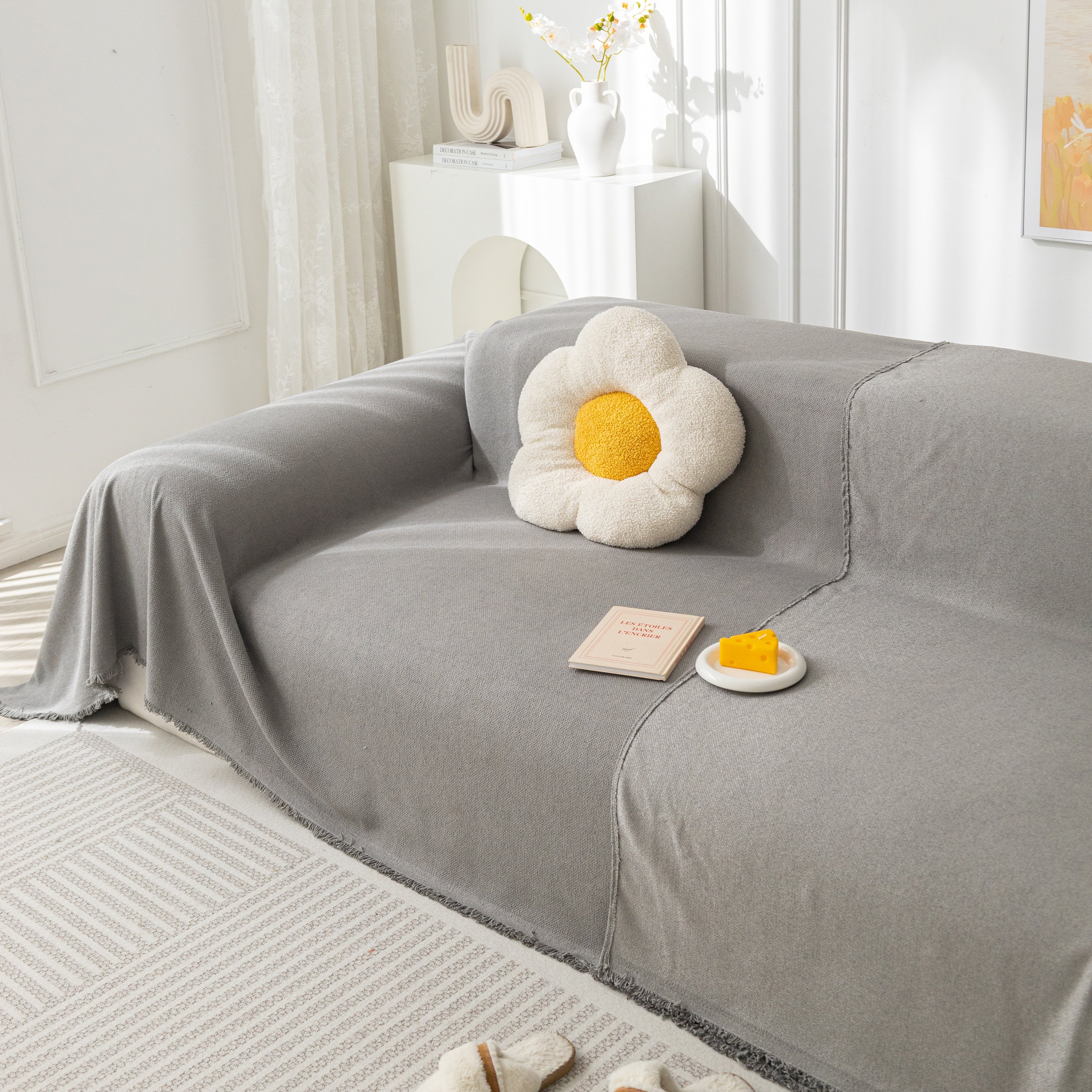 High-Tech Fabric Splash-Resistant Pet Furniture Covers for Sectionals, Dustproof Blanket for Couch