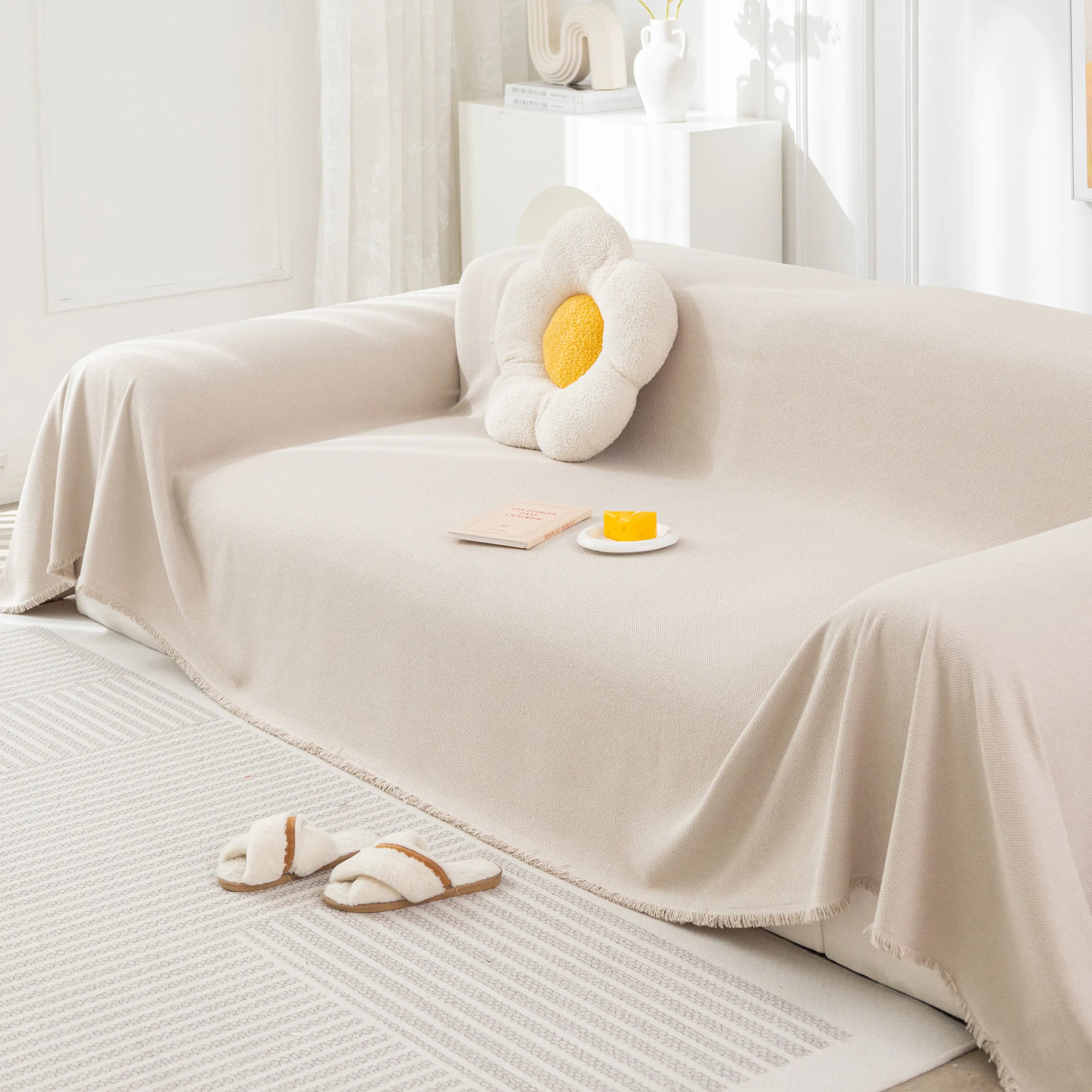 High-Tech Fabric Splash-Resistant Pet Furniture Covers for Sectionals, Dustproof Blanket for Couch