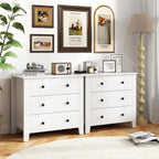 3-Drawer Dresser with Tapered Legs (2-Pack)