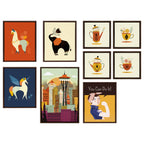 Sylvie Modern Elephant Framed Canvas by Amber Leaders Designs