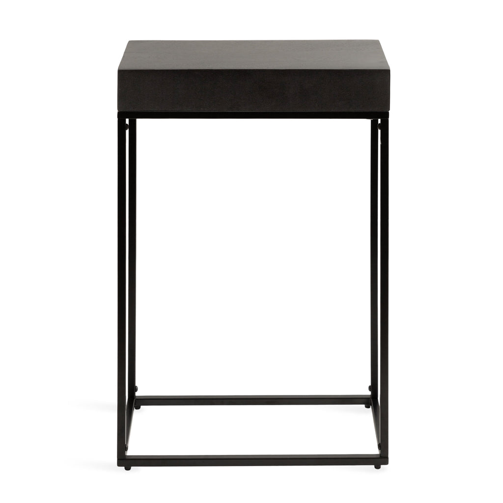 Karlsen Wood and Metal Slim Side Table