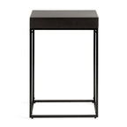 Karlsen Wood and Metal Slim Side Table