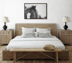 Sylvie Noble BW Framed Canvas by Alicia Abla