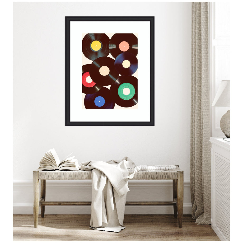 Framed Art Retro Vinyl by Honey Island Studio