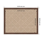 Pinboard Beige Lattice Pattern