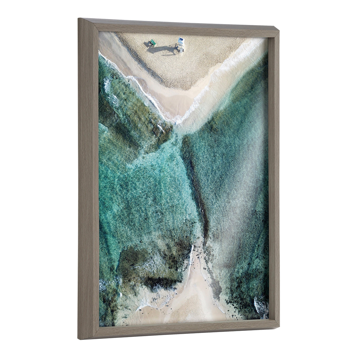 Blake Poipu Beach Framed Printed Art by Rachel Bolgov