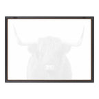 Blake Highland Cow Portrait Framed Printed Art by Amy Peterson Art Studio