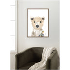Polar Bear by Madeline Jeppesen Framed Canvas Wall Art Print
