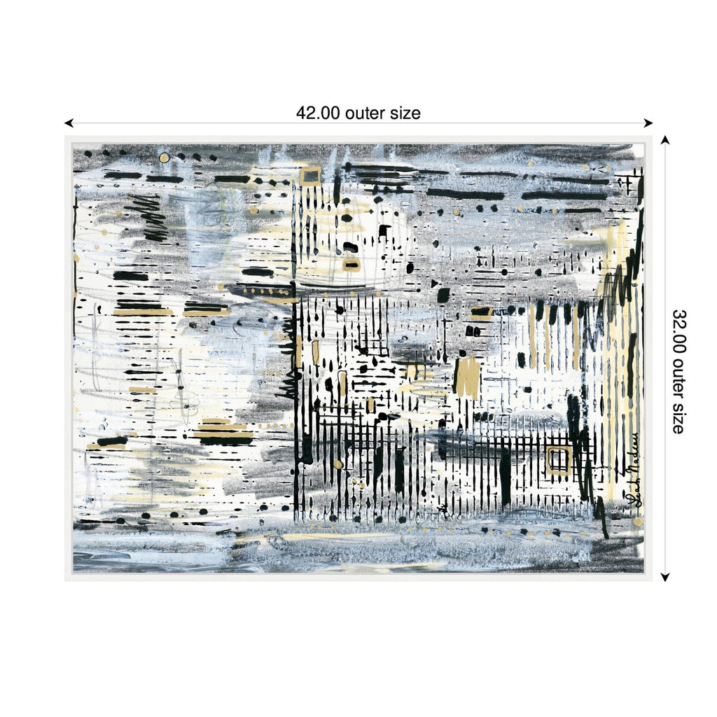 Sylvie Brooklyn Bridge Horizontal Framed Canvas by Leah Nadeau