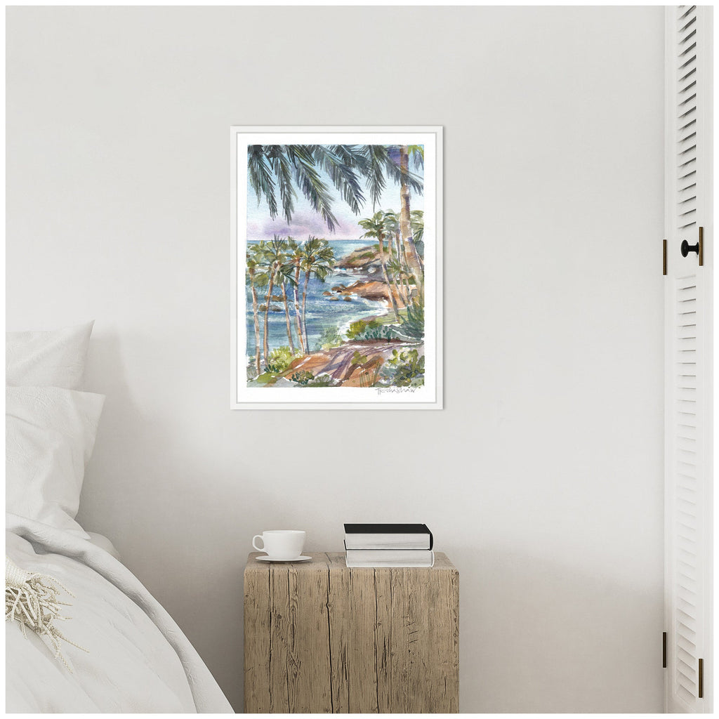 Sylvie Laguna Beach California Scene Framed Canvas by Patricia Shaw