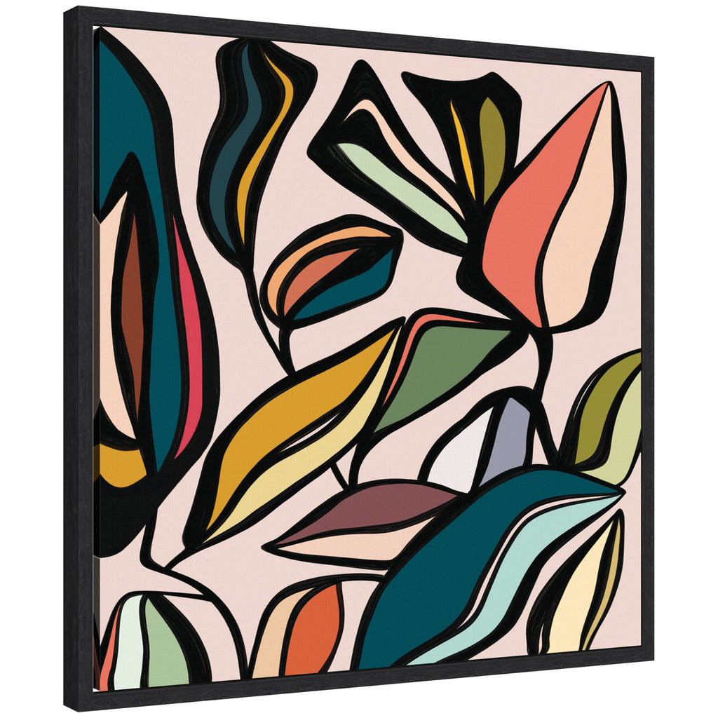 Fanciful Ficus SQ Expansion by Alicia Bock Framed Canvas Wall Art Print
