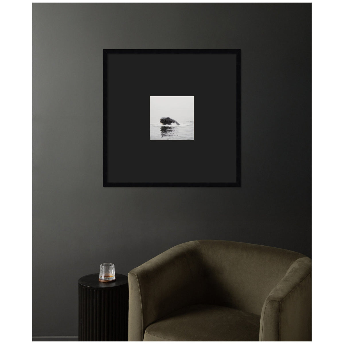 Humpback Whale No. 4 by Laura Evans Framed Wall Art Print Matted