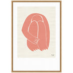Sylvie Head Down 1 Terracotta Framed Canvas by Rocket Jack